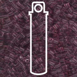 Trans Smoky Amethyst Miyuki 3mm Cubes Aprx 20gm/tb - SB3-142-TB
