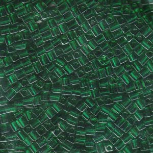 Trans Emerald Miyuki 3mm Cubes 250gm - SB3-147