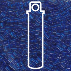 Trans Capri Blue Miyuki 3mm Cubes Aprx 20gm/tb - SB3-149-TB