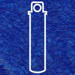 Trans Sapphire Blue Miyuki 3mm Cubes Aprx 20gm/tb - SB3-150-TB