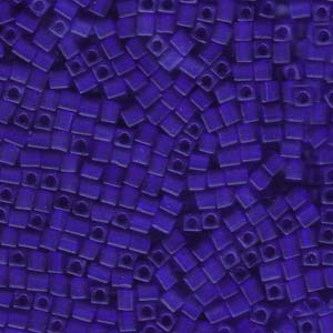 Matte Trans Cobalt Miyuki 3mm Cubes 250gm - SB3-151F