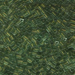 Transparent Olive Miyuki 3mm Cubes 250gm - SB3-158