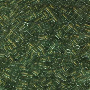 Transparent Olive Miyuki 3mm Cubes 250gm - SB3-158