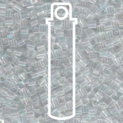 Crystal Ab Miyuki 3mm Cubes Aprx 20gm/tb - SB3-250-TB