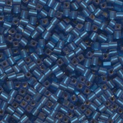 Matte S/l Capri Blue Miyuki 3mm Cube 250 Gram - SB3-25F