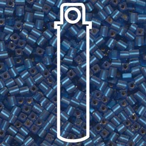 Matte S/l Capri Blue Miyuki 3mm Cube Aprx 20gm/tb - SB3-25F-TB