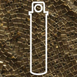 Met Bronze Miyuki 3mm Cubes Aprx 20gm/tb - SB3-457-TB