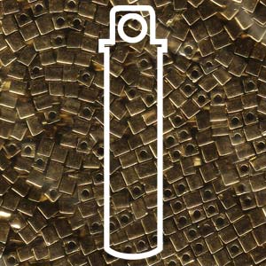 Met Bronze Miyuki 3mm Cubes Aprx 20gm/tb - SB3-457-TB