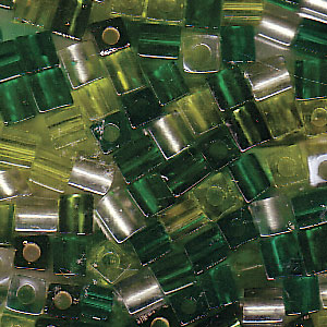 3mm Square Mix Evergreen 250 Gm - SB3-MIX03
