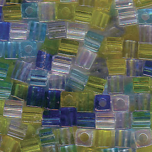 3mm Square Mix Lagoon 250 Gm - SB3-MIX06