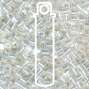 4mm Squares S/l Crystal-apx 20gm - SB4-001-TB
