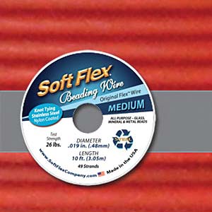 Soft Flex .019 Dia Red Jasper-10ft