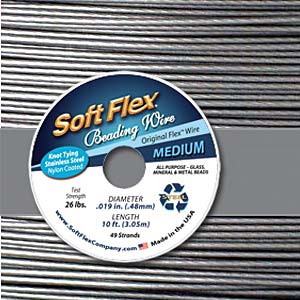 Soft Flex .019 Dia Satin Silver-10ft