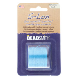 S-lon Bead Cord Bermuda Blue 77yd-1/cd