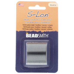 S-lon Bead Cord Tex 210 1/cd Black