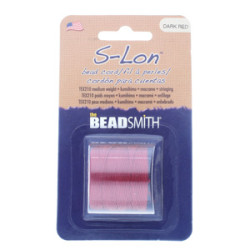 S-lon Bead Cord Tex 210 1/cd Dk Red