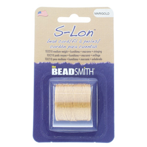 S-lon Bead Cord Tex 210 1/cd Marigold