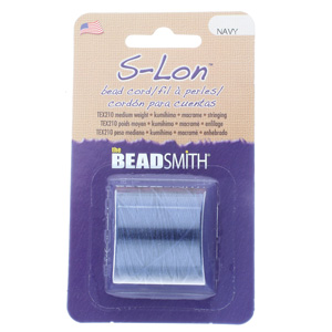 S-lon Bead Cord Tex 210 1/cd Navy