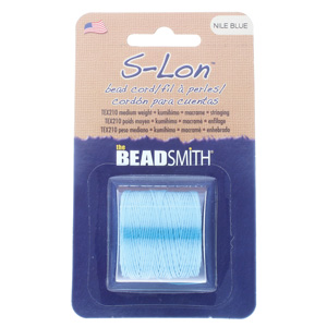S-lon Bead Cord Nile Blue 77yd-1/cd
