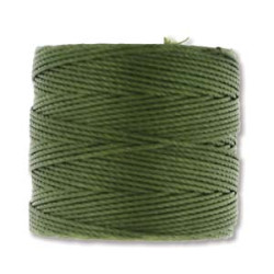S-lon Bead Cord Olivine 77yd- 4/tb