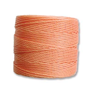 S-lon Bead Cord Pumpkin 77 Yd Tube Of 4