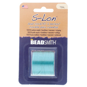 S-lon Bead Cord Tex 210 1/cd Teal