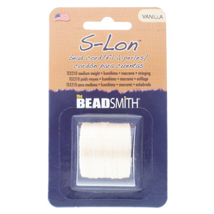 S-lon Bead Cord Vanilla 77yd-1/cd