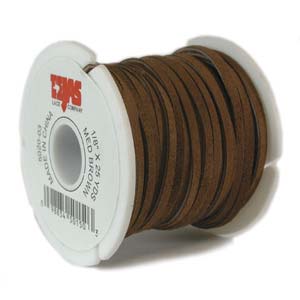 Suede Lace Brown 1/8 X 25yds