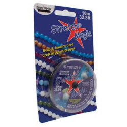 Stretch Magic Cord .6mm Black 10m Spool
