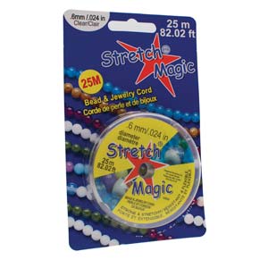 Stretch Magic Cord .6mm Clear 25m Spool