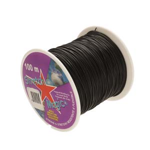Stretch Magic Cord .8mm Black 100m Spool