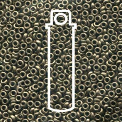 Spacer 2.2x1mm Metallic Dk Bronze -apx 7gm/tb - SPR2-2006-TB