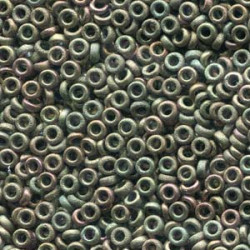 Spacer 3x1.3mm Metallic Khaki Iri -100gm/bg - SPR3-2035 Spacer 3x1.3mm Metallic Khaki Iri -100gm/bg - SPR3-2035