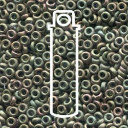 Spacer 3x1.3mm Metallic Khaki Iri -apx 8gm/tb - SPR3-2035-TB Spacer 3x1.3mm Metallic Khaki Iri -apx 8gm/tb - SPR3-2035-TB