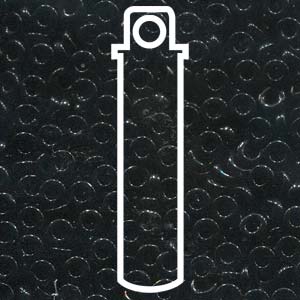 Spacer 3x1.3mm Black -apx 8gm/tb - SPR3-401-TB