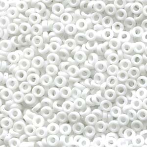 Spacer 3x1.3mm Opaque White -100gm/bg - SPR3-402