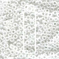 Spacer 3x1.3mm Opaque White -apx 8gm/tb - SPR3-402-TB Spacer 3x1.3mm Opaque White -apx 8gm/tb - SPR3-402-TB
