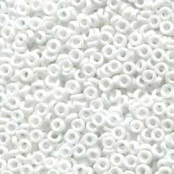 Spacer 3x1.3mm Matte White Ab -100gm/bg - SPR3-402FR Spacer 3x1.3mm Matte White Ab -100gm/bg - SPR3-402FR