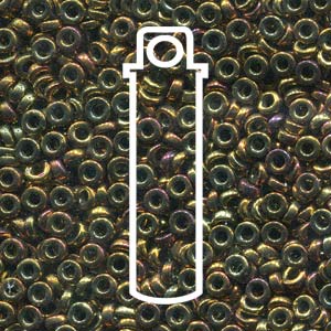 Spacer 3x1.3mm Gold Violet Metallic -apx 8gm/tb - SPR3-462-TB