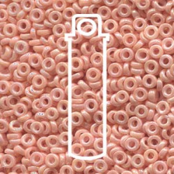 Spacer 3x1.3mm Semi-matte Opaque Salmon -apx 8gm/tb - SPR3-596-TB Spacer 3x1.3mm Semi-matte Opaque Salmon -apx 8gm/tb - SPR3-596-TB