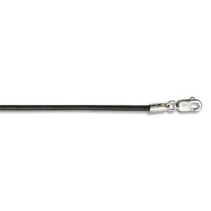 1.5mm Black 16in Necklace Leather W/ Clasp Bag Of12