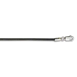 1.5mm Black 18in Necklace Leather W/ Clasp Bag Of12