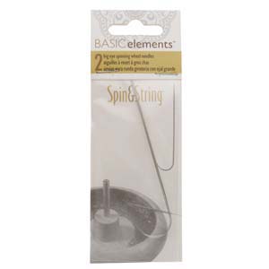 Big Eye Spinning Wheel Needle 2 Per Card