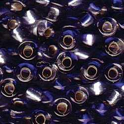 4mm Irrg Rnd 2 Tone S/l Clear/ Cobalt-250 Gm - TB4-3934