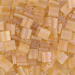 Tila Bead 5mm Matte Tran Lt Topaz Ab 50 Gm/bg - TL132FR