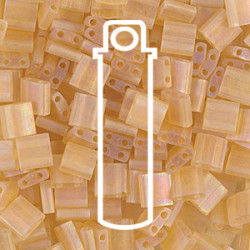 Tila Bead 5mm Matte Tran Lt Topaz Ab 7.2 Gm/tb - TL132FR-TB