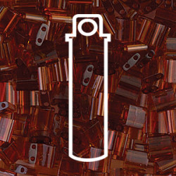 Tila Bead 5mm Tr Dk Topaz -apprx 7.2 Gm/tb - TL134-TB