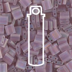 Tila Bead 5mm Matte Tran Smoke Amy Ab 7.2 Gm - TL142FR-TB