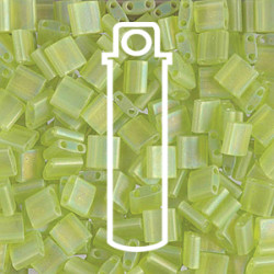 Tila Bead 5mm Matte Transp Chartreuse Ab7.2gm/tb - TL143FR-TB