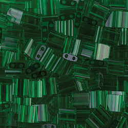 Tila Bead 5mm Trans Green -50 Gm/bg - TL146